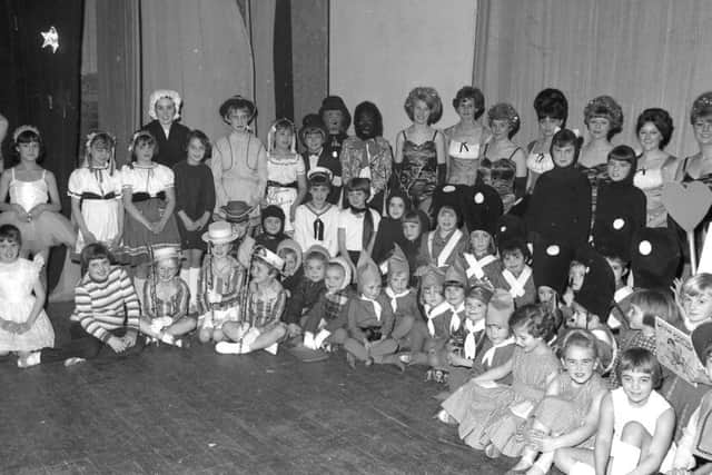 Some of the cast of Winter Wonderland, staged at Blackfriars Theatre, in Boston, by the Grestan School of Dancing this week in 1967. Seventy young dancers took part, with costumes made be the parents and proceeds going to charity.