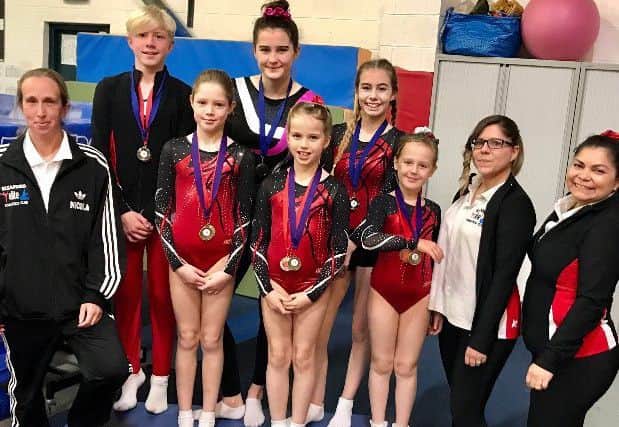 Sleaford Elite Gym Club's trampoline medal winners EMN-171116-160603002