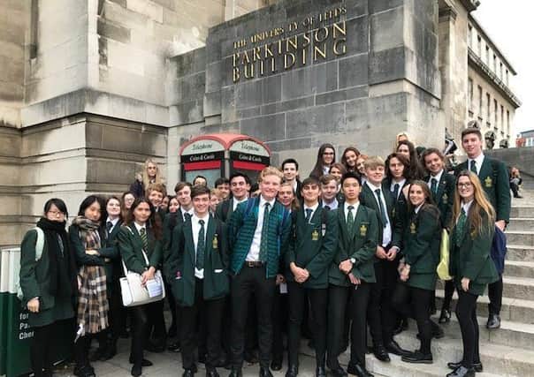 Students at Skegness Grammar School, part of the David Ross Education Trust, enjoyed a series of seminars during a visit to the University of Leeds. ANL-171116-144202001