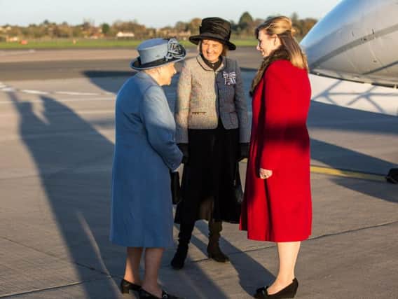 Her Majesty The Queen was welcomed to Humberside Airport by Managing Director Deborah Zost, with the Lord-Lieutenant of East Riding of Yorkshire