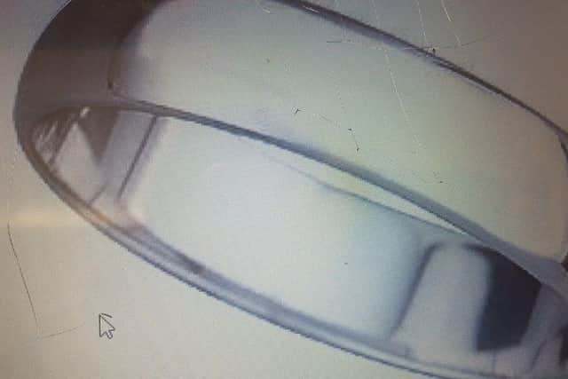 The ring that could have been lost in Skegness or Spilsby. ANL-171117-071806001