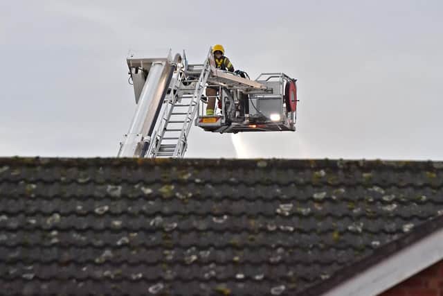 Fire at scrap yard in Hemingby Lane, Horncastle, on November 17, 2017.