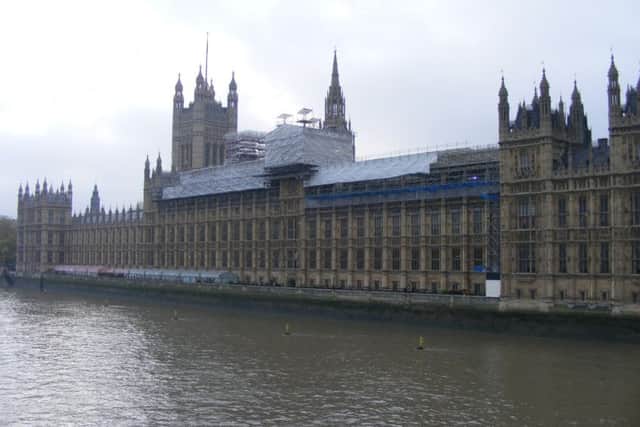 The Houses of Parliament.