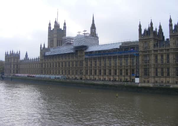 The Houses of Parliament.